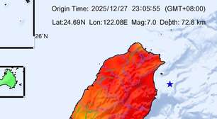 Terremoto de 6,6 graus atinge Taiwan