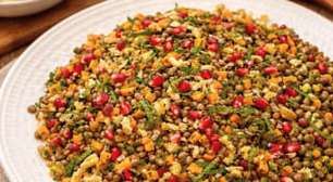 Salada de lentilha com nozes: sabor e prosperidade na virada