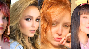 Franjinha colorida, loiro longo e ruivo curto: +15 cabelos usados por Larissa Manoela para te inspirar nesse verão