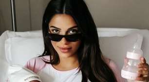 Ex-BBB Key Alves encanta ao exibir fotos inéditas com a filha recém-nascida; veja