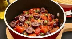 Molho putanesca fácil - perfeito para massas ou antepasto