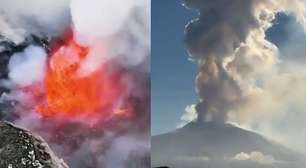Vulcão Etna entra em erupção na Itália e lava atinge até 400 metros de altura