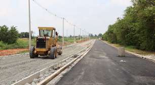 Obras na avenida Senador Roberto Simonsen, em Suzano, avançam e chegam a 70% de conclusão