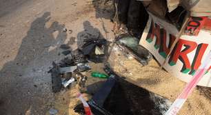 Anthony Joshua fica ferido após grave acidente de carro