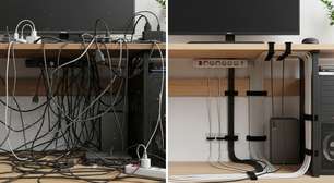 O organizador de cabos barato que protege eletrônicos e elimina o caos dos fios