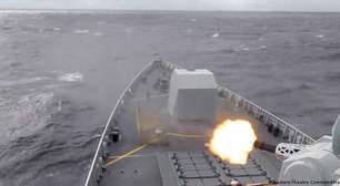 China simula bloqueio de Taiwan em megaexercício militar