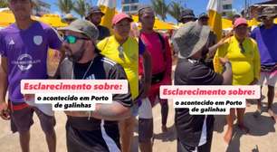 Barraqueiros negam cobrança abusiva e afirmam que casal iniciou agressões em Porto de Galinhas