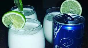 Drink de ano novo com Skol Beats e leite condensado