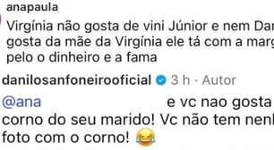 Ex de Margareth Serrão perdeu a paciência com internauta defendendo o namoro dias antes do término; relembre