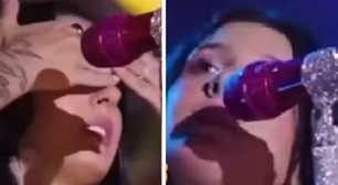 Após separação, Ana Castela chora ao cantar música que gravou com Zé Felipe