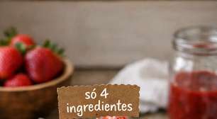 Delícia de morango fácil: sobremesa rápida com 4 ingredientes