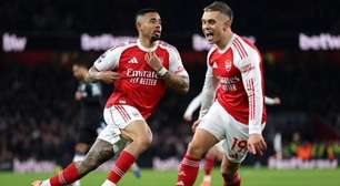 Gabriel Jesus volta a marcar, e Arsenal vence o Aston Villa em jogo de seis pontos