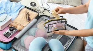 Cosméticos em miniatura para levar na sua nécessaire de viagem