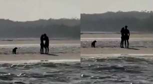 Bruna Marquezine e Shawn Mendes protagonizam beijo 'de cinema' em praia de Alagoas