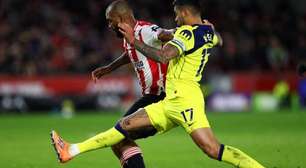 Tudo igual no duelo londrino entre Brentford e Tottenham, pelo Inglês
