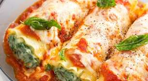 Canelone cremoso feito em apenas 5 passos para facilitar sua ceia de réveillon