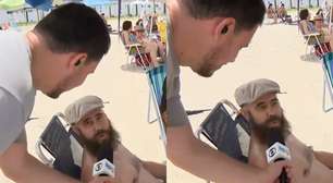 Repórter da Globo é pego de surpresa ao vivo com fala de entrevistado: 'Bolsonaro preso'