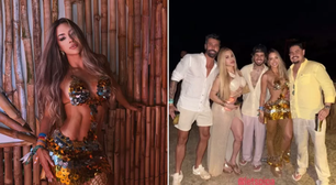 Mulher que passou Ano-Novo com Zé Felipe curte comentário: 'Cuida...'