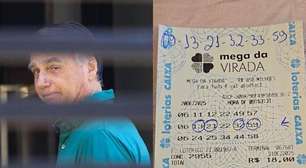 Bolsonaro e irmão ganham na quadra da Mega da Virada