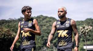 Gabigol participa de primeiro treino pelo Santos; veja imagens
