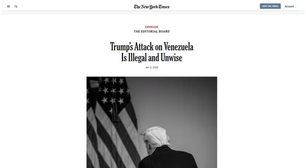 Ataque ilegal e grande obsessão: como imprensa internacional viu captura de Maduro pelos Estados Unidos