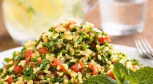Tabule tradicional sem demolhar o trigo: salada árabe fácil