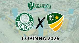 Palmeiras estreia hoje pela Copinha 2026 contra o Monte Roraima-RR; saiba tudo