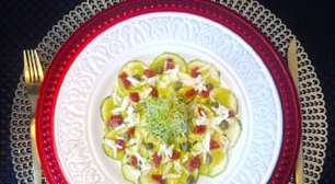 Carpaccio de abobrinha: uma receita fácil, leve e saudável