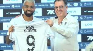 Gabigol é apresentado pelo Santos e se coloca à disposição para estrear