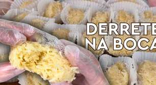 Cocada de leite condensado que derrete na boca, muito molhadinha e cremosa como você nunca viu