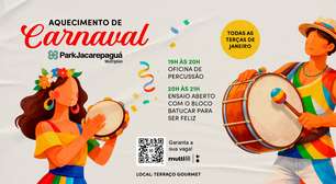 ParkJacarepaguá abre janeiro com oficina de percussão e ensaio de bloco grátis às terças
