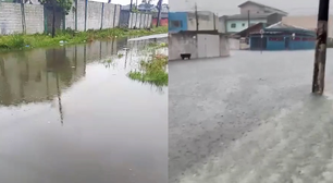 Temporal deixa ao menos 74 desabrigados e mantém alerta para alagamentos no litoral de SP