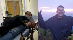 Jovem resgatado após 5 dias em montanha no PR está desidratado e com hematomas, diz hospital