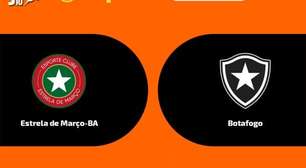 Estrela de Março x Botafogo, AO VIVO, com a Voz do Esporte, às 20h45