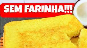 Bolo cocada fofinho e sem farinha de trigo que fica pronto em apenas 30 minutos para o seu café
