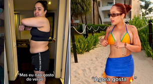 Mari Fernandez mostra o "antes e depois" de sua forma física