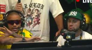 Neymar comparece na Kings League Nations para assistir a jogo decisivo do Brasil