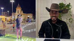 Cantor emociona e ganha apoio de famosos após ter plateia vazia em show de graça em sua cidade natal