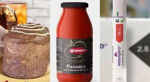 Panetone, molho de tomate, Mounjaro e outros: Anvisa já proibiu uso e consumo de mais de 30 produtos em 2026