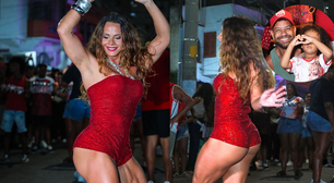 'Tá com o corpo da Gracyanne': Viviane Araújo impressiona com pernas musculosas em ensaio para o Carnaval 2026, mas filho da artista rouba a cena