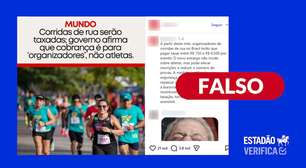 É falso que governo federal tenha anunciado taxação de corridas de rua