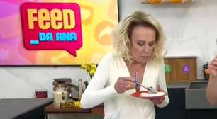 Ana Maria Braga prova sobremesa de Gretchen que viralizou e reage: 'Gororobão'