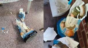 Mulher destrói imagem de Nossa Senhora dentro de igreja em Pernambuco; veja