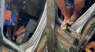 Ônibus cai em ribanceira e passageiros saem pelas janelas no litoral da Bahia