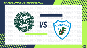 Coritiba x Londrina: prováveis escalações, arbitragem, onde assistir e retrospecto
