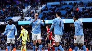 Com mistão, Manchester City esmaga o Exeter e avança na Copa da Inglaterra