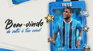 Grêmio anuncia retorno de Tetê após sete anos no futebol europeu