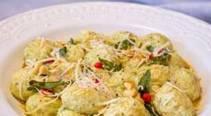 Nhoque de ricota e mandioquinha sem trigo: leve e facil