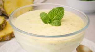 Sobremesa diet para dias quentes: mousse de abacaxi com hortelã