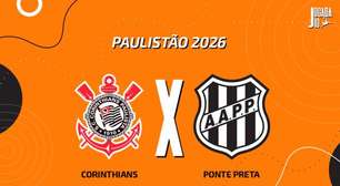 Corinthians x Ponte Preta, AO VIVO, com a Voz do Esporte, às 14h30